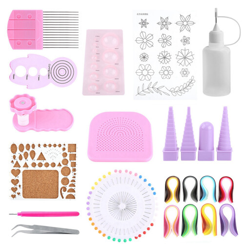 1 Set DIY Quilling Paper Craft Rolling Kit Slotted Tools 2