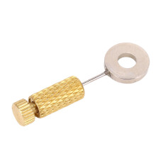 (Long 6-12mm(silver Top Gold Bottom)) Leather Suture Needle Locking Pin Hand Sewing Tool 6-12mm Silver