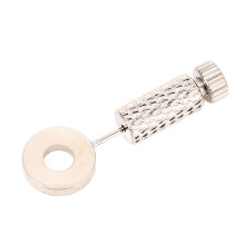 (Long 6-12mm(silver)) Leather Suture Needle Locking Pin Hand Sewing Tool 6-12mm Silver