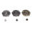 3 Set Dragon Pattern Metal Buttons Vintage Retro Craft 1
