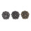 3 Set Dragon Pattern Metal Buttons Vintage Retro Craft 3