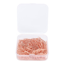 (Rose Gold) 100PCS Star Paper Clips Stainless Steel Anti Slip Silver