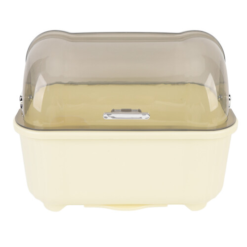Dish Drying Box PP Plastic Large Capacity Dust Proof Cover for Kitchen