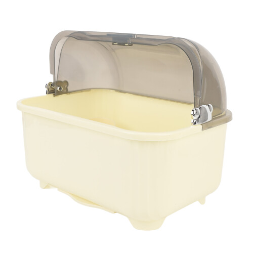 Dish Drying Box PP Plastic Large Capacity Dust Proof Cover for Kitchen 1