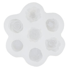 Rose Flower Silicone Molding 7 Hole Cake Cupcake Topper