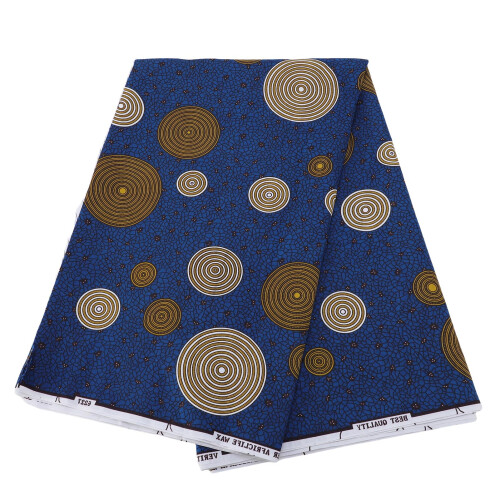 African Fabric 6 Yard Geometric Pattern Double Sided Polyester 1