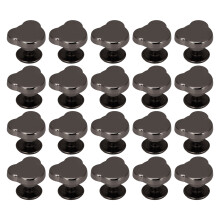 (Gunmetal) 20PCS Silver Bear Head Rivets 10mm for Leather Belt Handbag Crafts