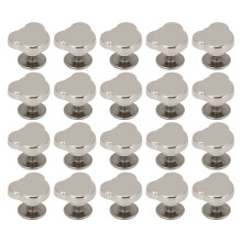 (Silver) 20PCS Silver Bear Head Rivets 10mm for Leather Belt Handbag Crafts