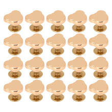 (Golden) 20PCS Silver Bear Head Rivets 10mm for Leather Belt Handbag Crafts