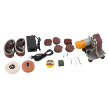 Mini Belt Sander Double Bearing Adjustable Angle Vertical
