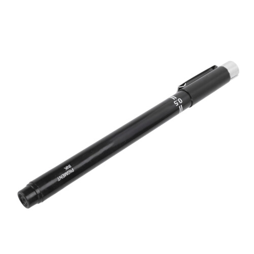 Double Line Drawing Pen 0.5mm Fine Tips Black Marker 1