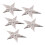 5 Sets Rivet Stud 65x92mm Silver Star 4.5mm Screws for Leather 3