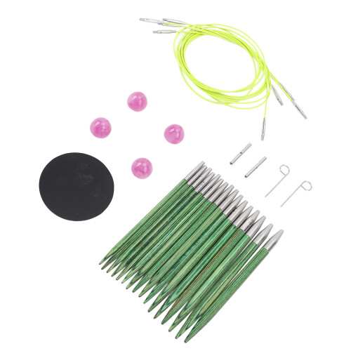 Circular Knitting Needle Set 3.5-6.5mm Multifunctional Interchangeable 2