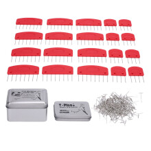 Knit Blocking Combs Pins Kit Set Crochet Sewing Tool Red