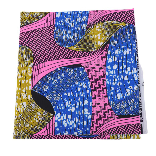 African Print Fabric 6 Yards Double Side Wax Print Polyester