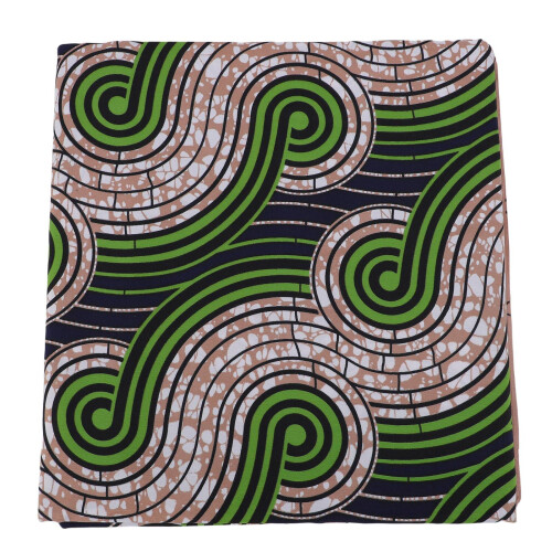 African Wax Print Fabric 6 Yards Double Sided Polyester