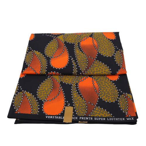 6 Yards African Wax Print Fabric Double Sided Polyester 2