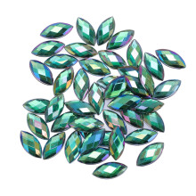 500Pcs Marquise Rhinestone Flat Back Jewelry Light Green AB