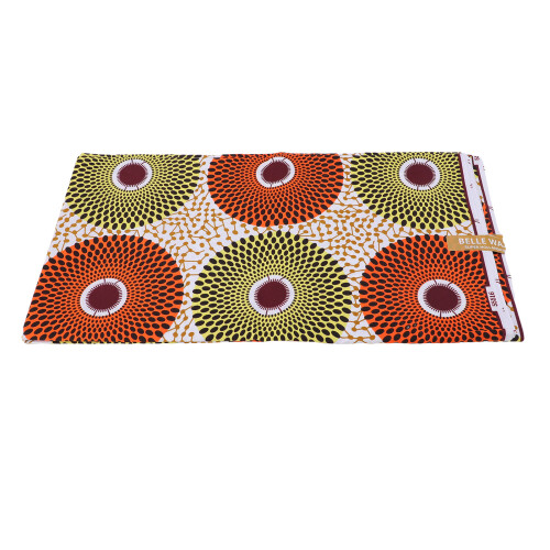 6 Yards African Wax Print Fabric Double Sided Polyester 2