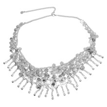 (Silver) Belly Dance Hip Scarf Belt Gold Waist Chain