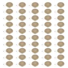 50 Sets 17mm Bronze Metal Pants Buttons 2x6.5mm Crossed Iron Screws