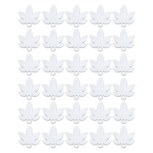 30Pcs Sublimation Name Plate 8.3x8cm Maple Leaf White MDF for 40oz Cup