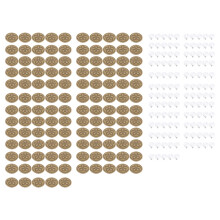 125 Sets 17mm Bronze Stainless Steel 5 Petal Buttons 2.5x8mm Screws
