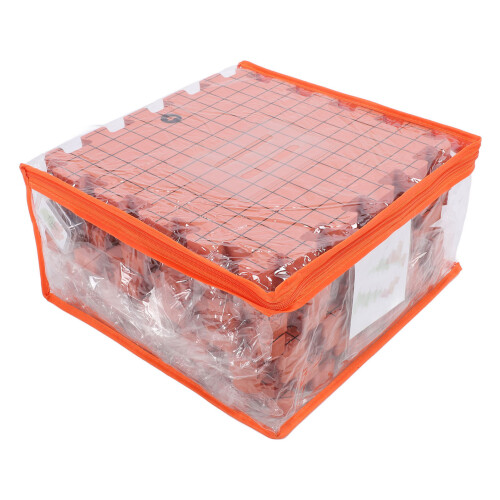 9PCS Knit Blocking Mats 50PCS T Pins Brick Red Foam Boards 1