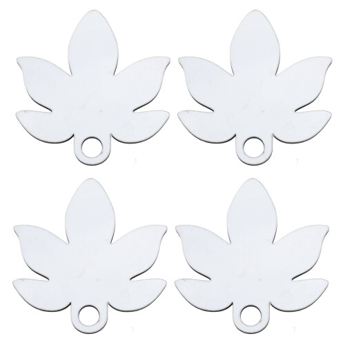 30Pcs Sublimation Name Plate 8.3x8cm Maple Leaf White MDF for 40oz Cup 1