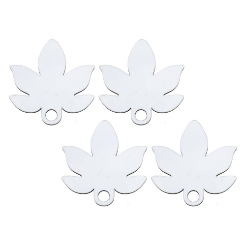 30Pcs Sublimation Name Plate 8.3x8cm Maple Leaf White MDF for 40oz Cup 2