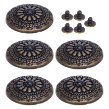 5 Sets Antique Bronze Black Turquoise 30mm Rivet + 4.5mm Screw Craft