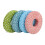 (Light Color) 4Pcs Fabric Weight Dot Pattern Round Paperweight Light Color 5