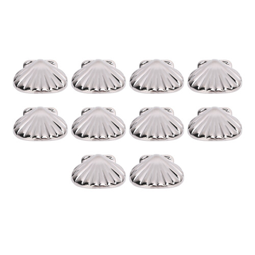 10 Sets Silver 33mm Seashell Rivet + 4.5mm PH Screw for Belt Bag 1