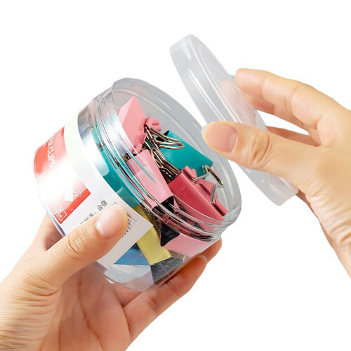 12pcs colored metal binder clips for paper
