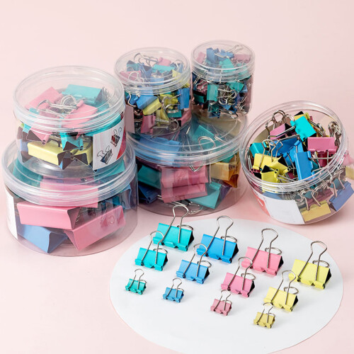 12pcs colored metal binder clips for paper 2