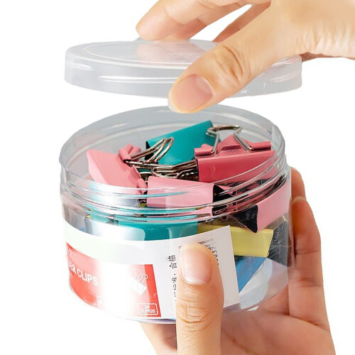 12pcs colored metal binder clips for paper 1