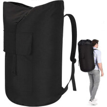 (Black) 115 litre laundry bag for military green college