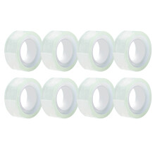 8 Rolls Clear Tape 0.7in Wide 14 Yards Glass Fibre Strong Transparent