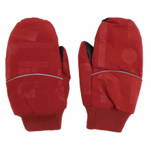 (Red) Down Gloves Waterproof Winter Thermal Warm Snow Mittens Black