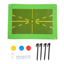 Golf Swing Mat Beginner Wear Resistant Plastic Training Mat for Home