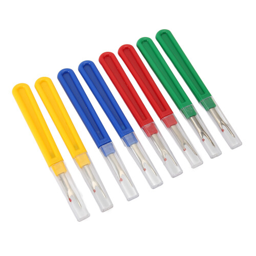 8Pcs Seam Rippers Metal Blade Plastic Handle Big Size Thread Remover 1