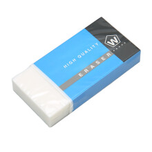 Large White Pencil Eraser 3.1x1.6x0.5in