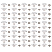 50 Sets 17mm Star Button Stainless Steel + 2x6.5mm Screw for Belt Bag