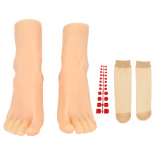 Silicone Foot Model Bone Lifelike Female Feet Mannequin Painting