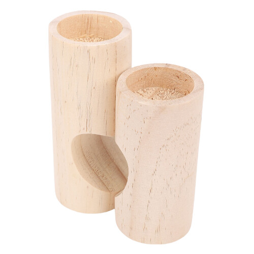 2Pcs Tea Light Holder Heart Shaped Wood Decor for Table 1