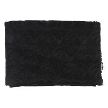 (Black) Dining Table Cover 150x180cm Polyester Lace White