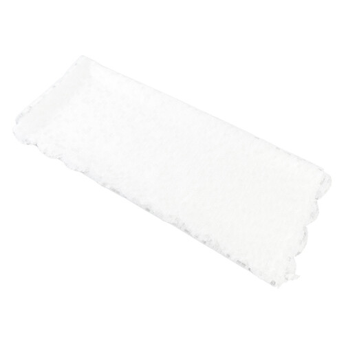 (White) Dining Table Cover 150x180cm Polyester Lace White 1