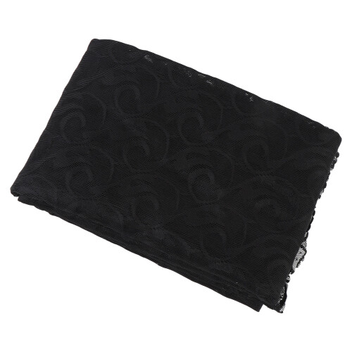 (Black) Dining Table Cover 150x180cm Polyester Lace White 2