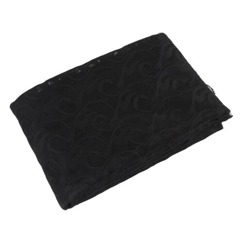 (Black) Dining Table Cover 150x180cm Polyester Lace White 1