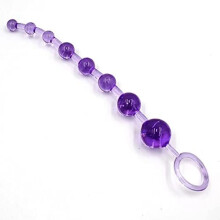 Purple Anal Beads, Plastic Butt Plug For Couples, Anal Training Beads, Beaded Anal Toy